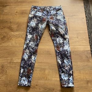 Floral print 7 for all mankind pants